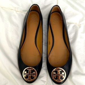 Tory Burch Black Flats